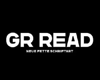 GR Read One Sans Serif font