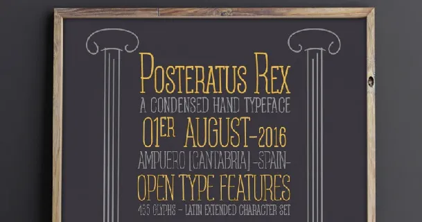 Posteratus Rex font