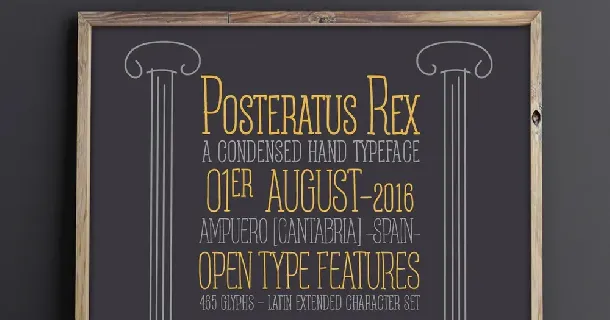 Posteratus Rex font