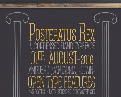 Posteratus Rex font