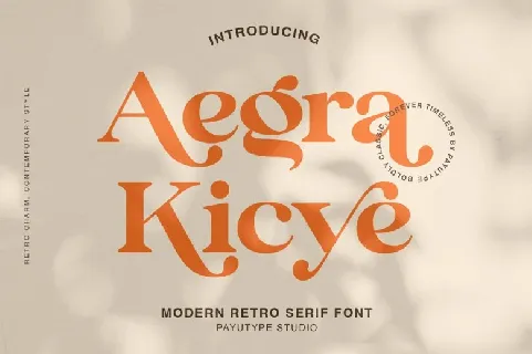 Aegra Kicye font