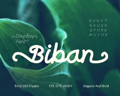 Biban Handwritten Script font