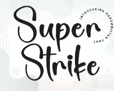 Super Strike Brush font