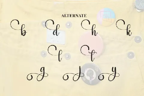 Badge Calligraphy font