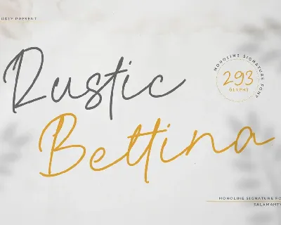 RusticBettina font