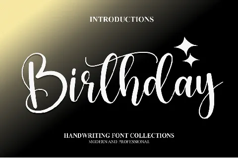 Birthday font