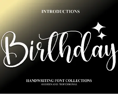 Birthday font