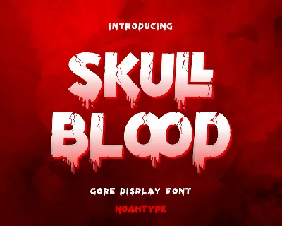 Skull Blood Demo font