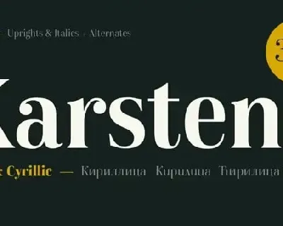 Karsten Serif font