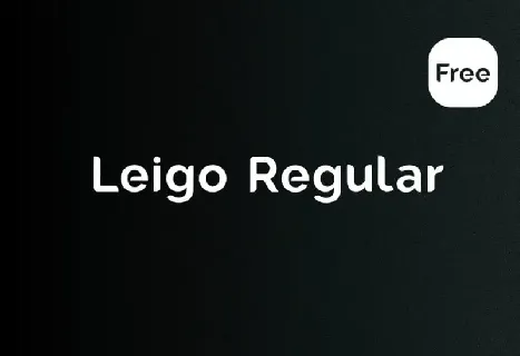 Leigo Regular – Free font
