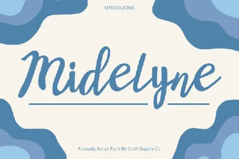 Midelyne font