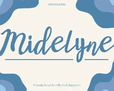 Midelyne font