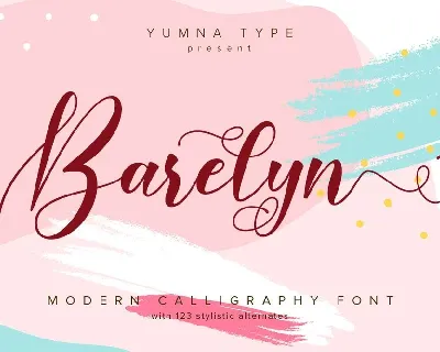 Barelyn font