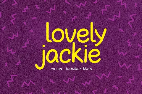 Lovely Jackie font