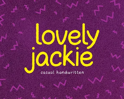 Lovely Jackie font