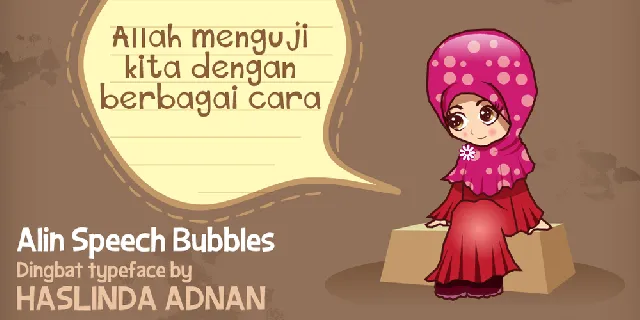 Alin Speech Bubbles font