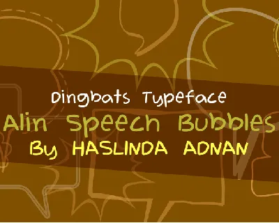 Alin Speech Bubbles font