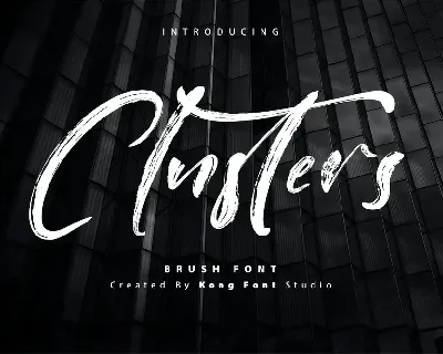 Clusters font