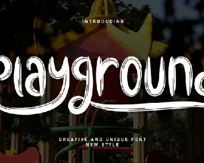 Playground Brush font