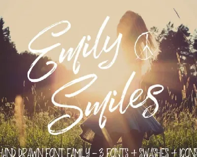 Emily Smiles Brush font