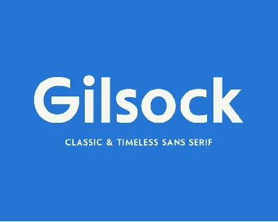 Gilsock font