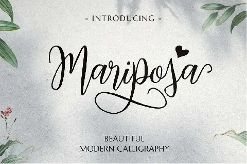 Mariposa font