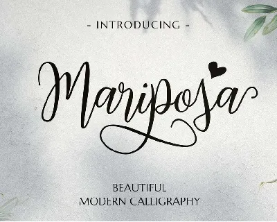 Mariposa font