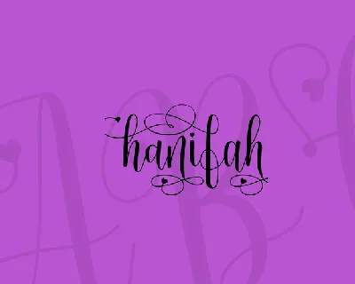 hanifah font