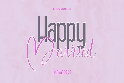 Happy Married Demo font