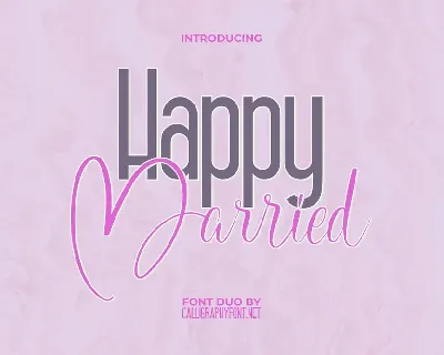 Happy Married Demo font