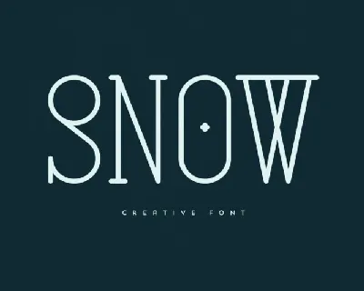 Snow Serif font