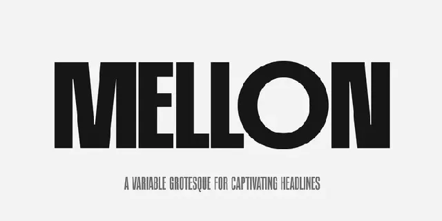 PF Mellon font