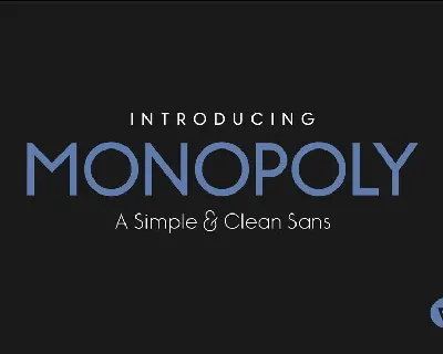 Monopoly Sans font