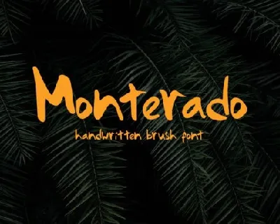 Monterado Handwritten Brush font