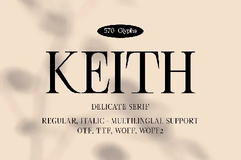 Keith font