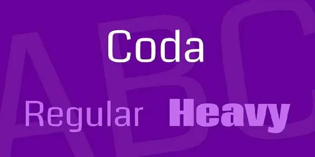 Coda font