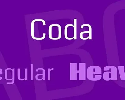 Coda font