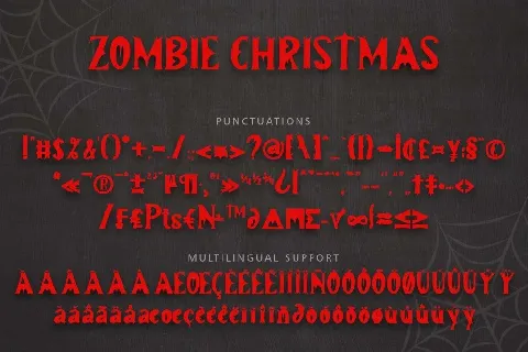 Zombie Christmas font