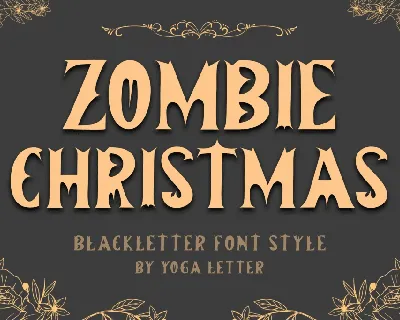 Zombie Christmas font