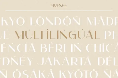 Fluence font