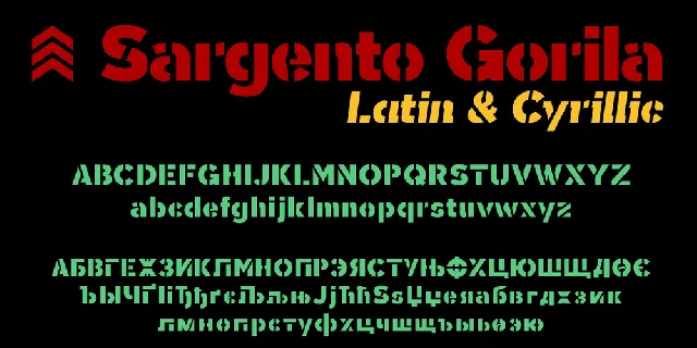 Sargento Gorila font