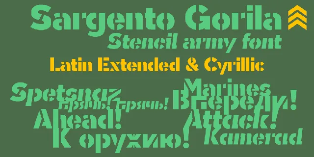 Sargento Gorila font