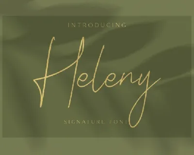 Heleny Handwritten font
