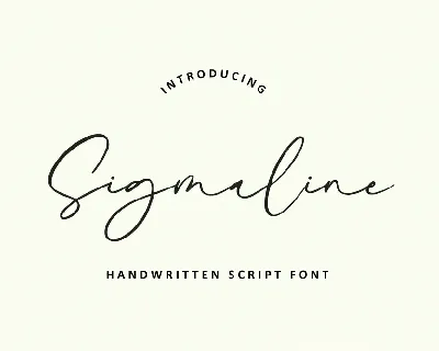 Sigmaline font