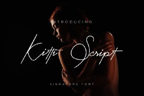 Kitti Signature font