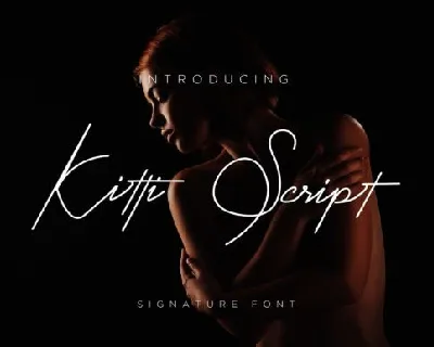 Kitti Signature font