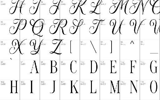 Glosaria Demo font