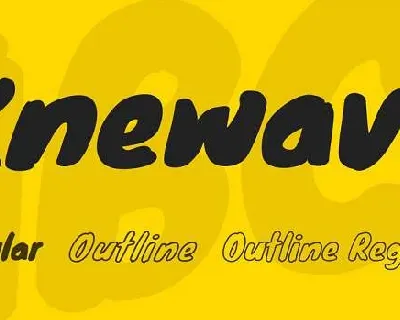 Knewave font