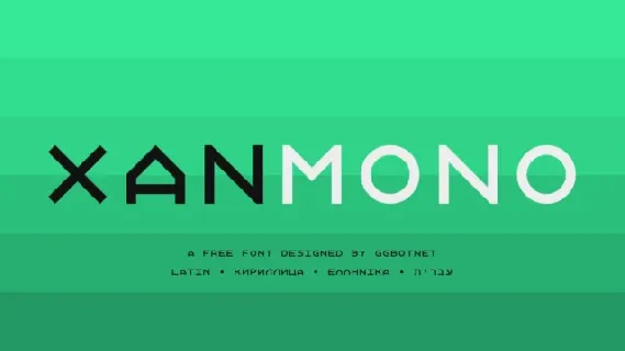 Xanmono font