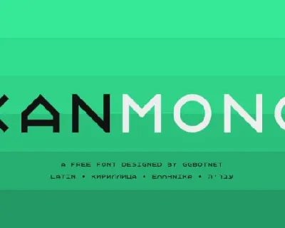 Xanmono font